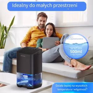 Mini osuszacz powietrza LED – cichy i wydajny